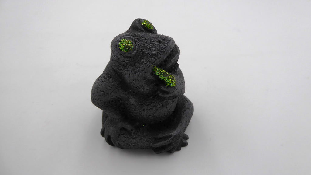 Moyenne grenouille en pierre de lave venant de GRAN CANARIA