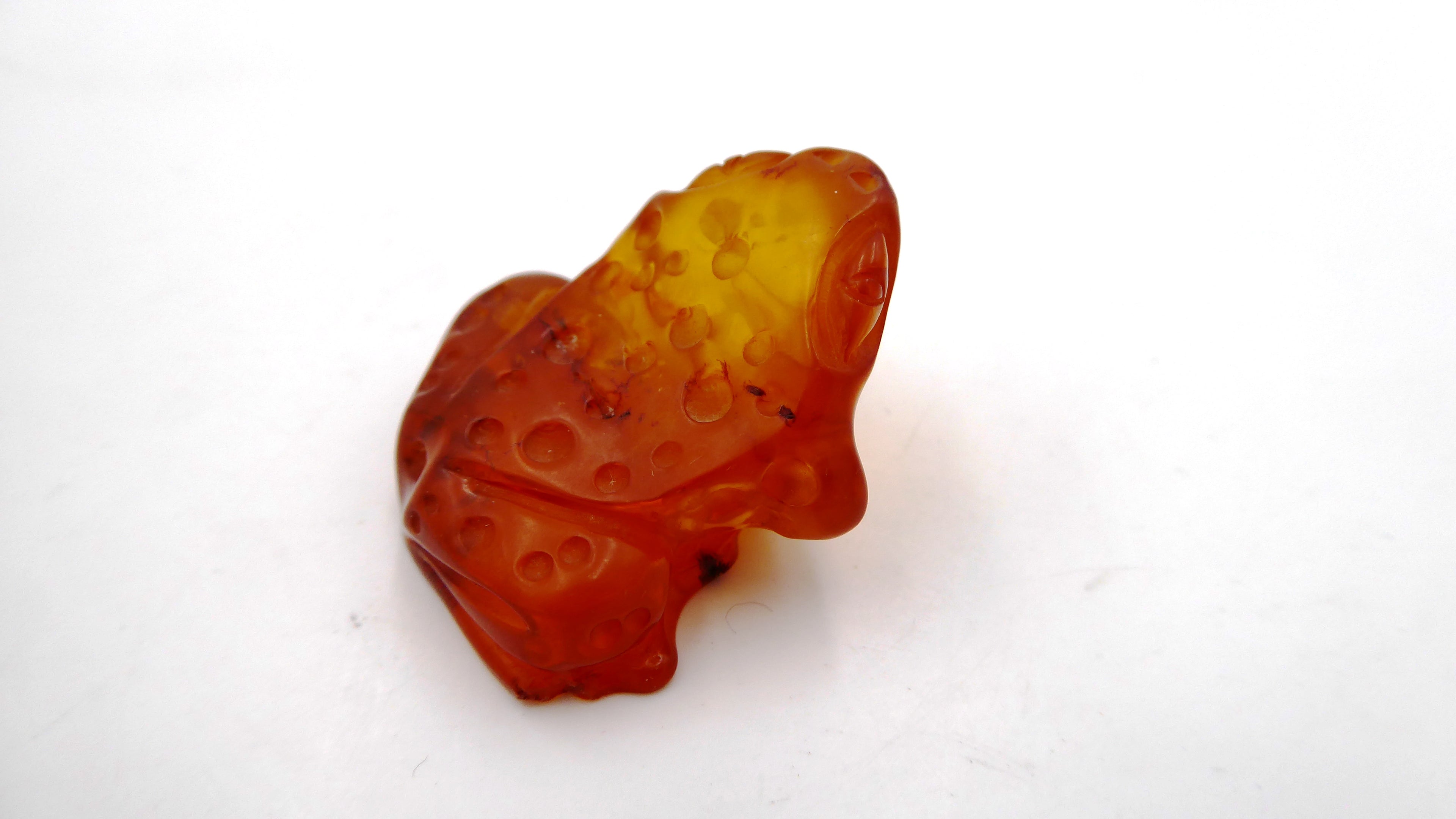 Petite grenouille en ambre