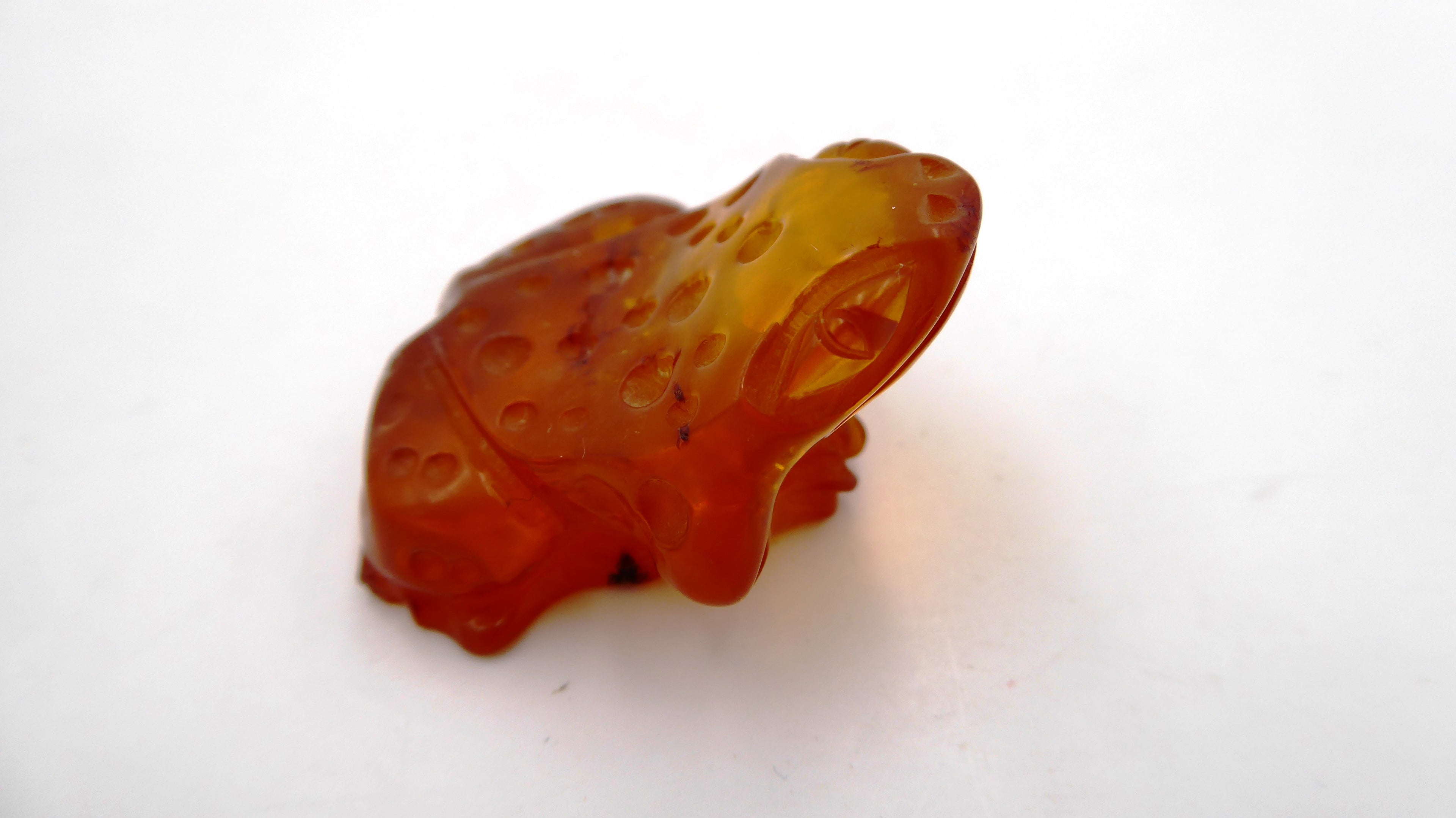 Petite grenouille en ambre