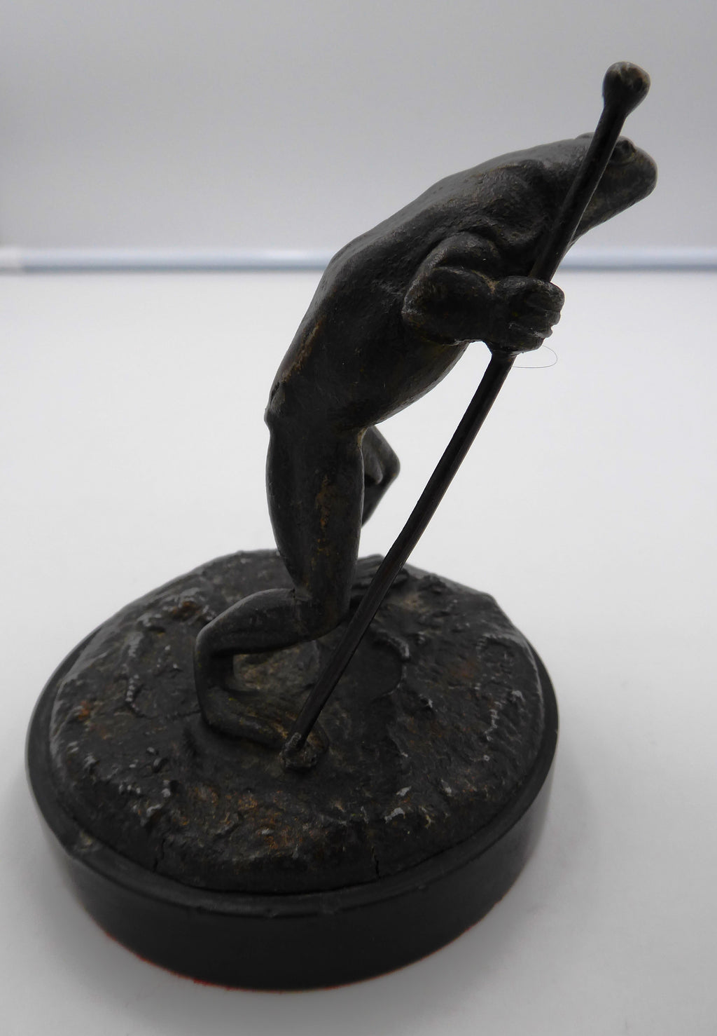 Grenouille à la cane (Bronze du XIX siècle)