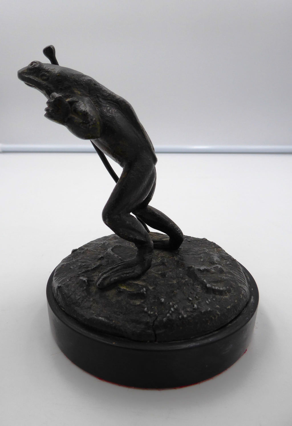 Grenouille à la cane (Bronze du XIX siècle)