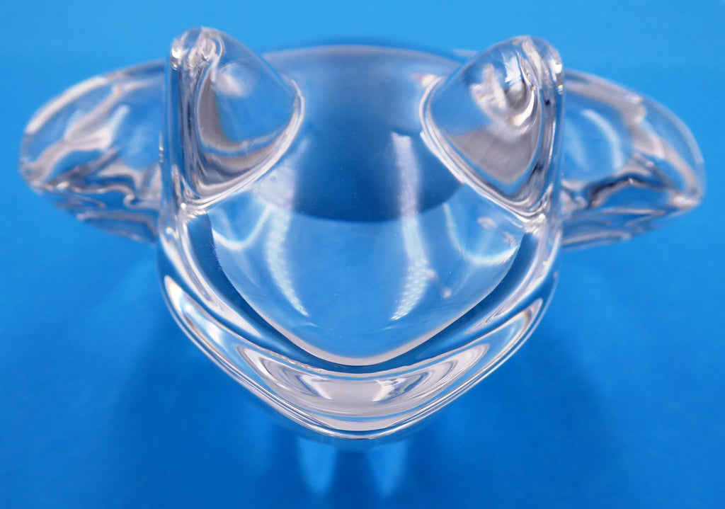 Grosse grenouille DAUM en cristal clair (Modèle assez rare dans cette teinte)