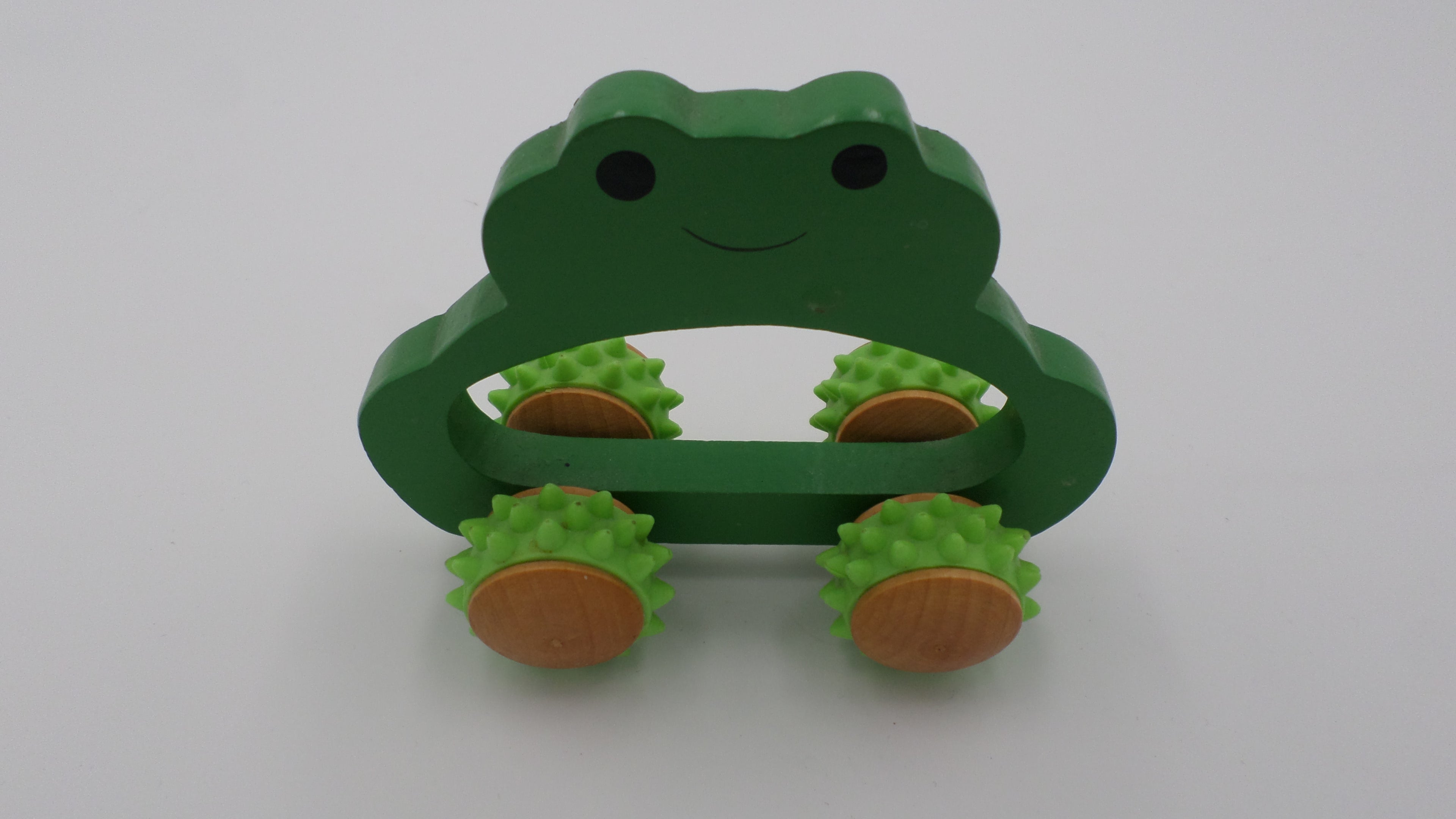 Grenouille massante en bois avec picots caoutchouc - Effet garantie