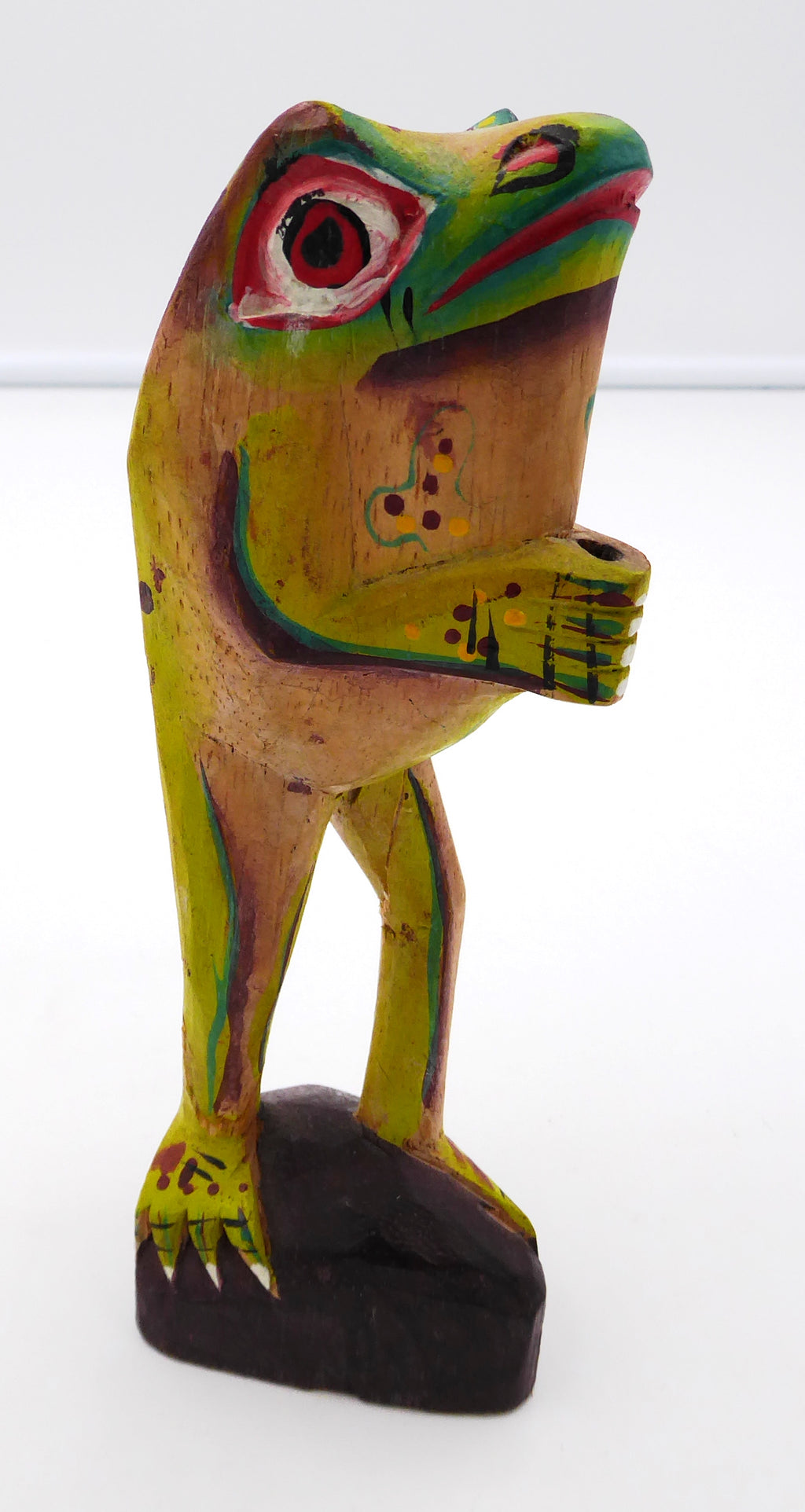 Petite sculpture bois peinte