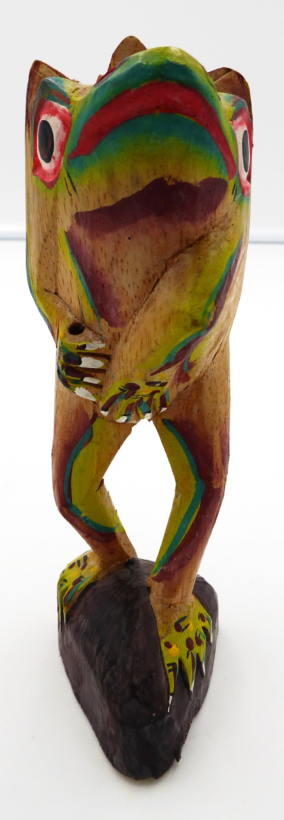 Petite sculpture bois peinte