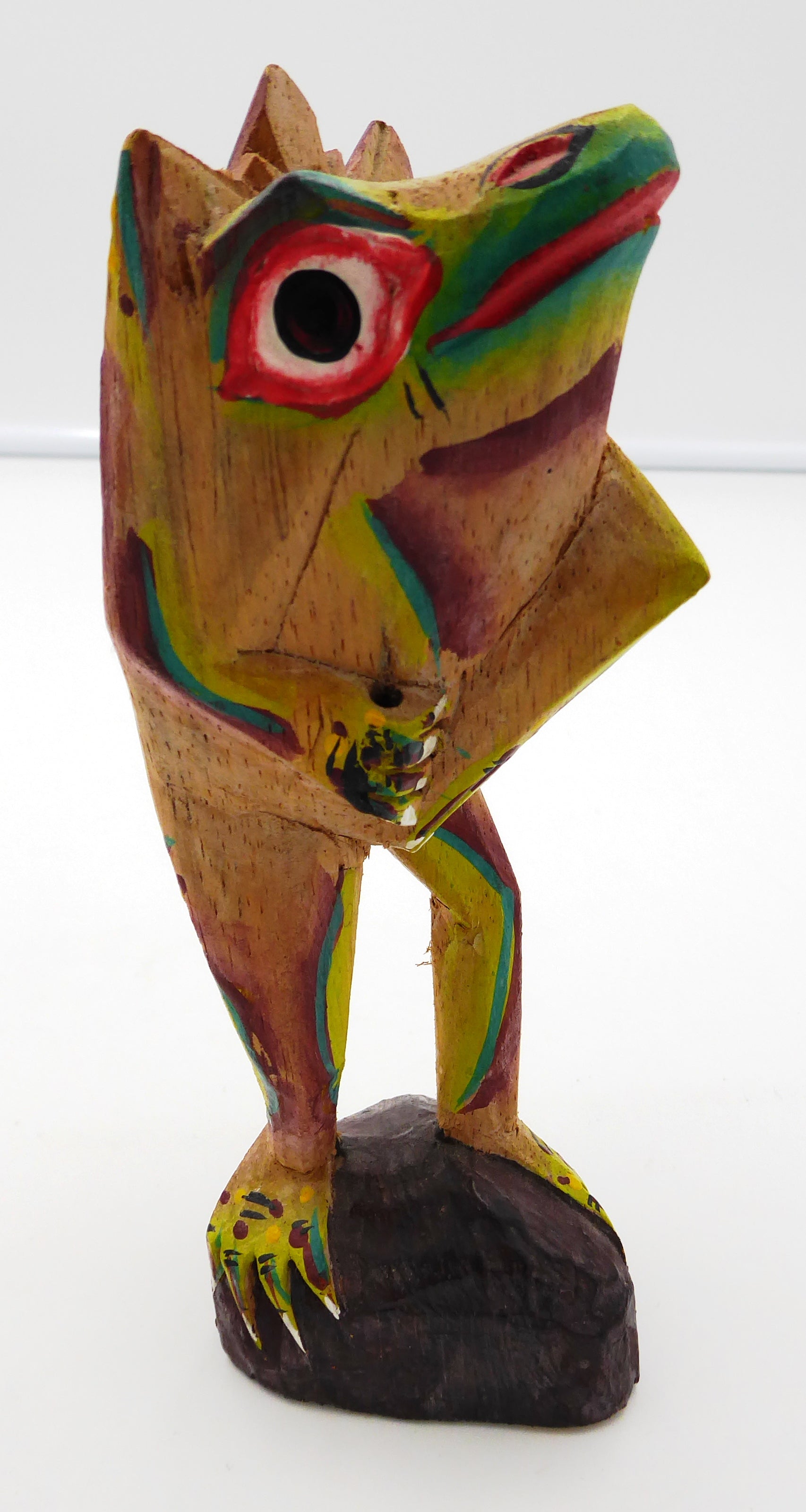Petite sculpture bois peinte