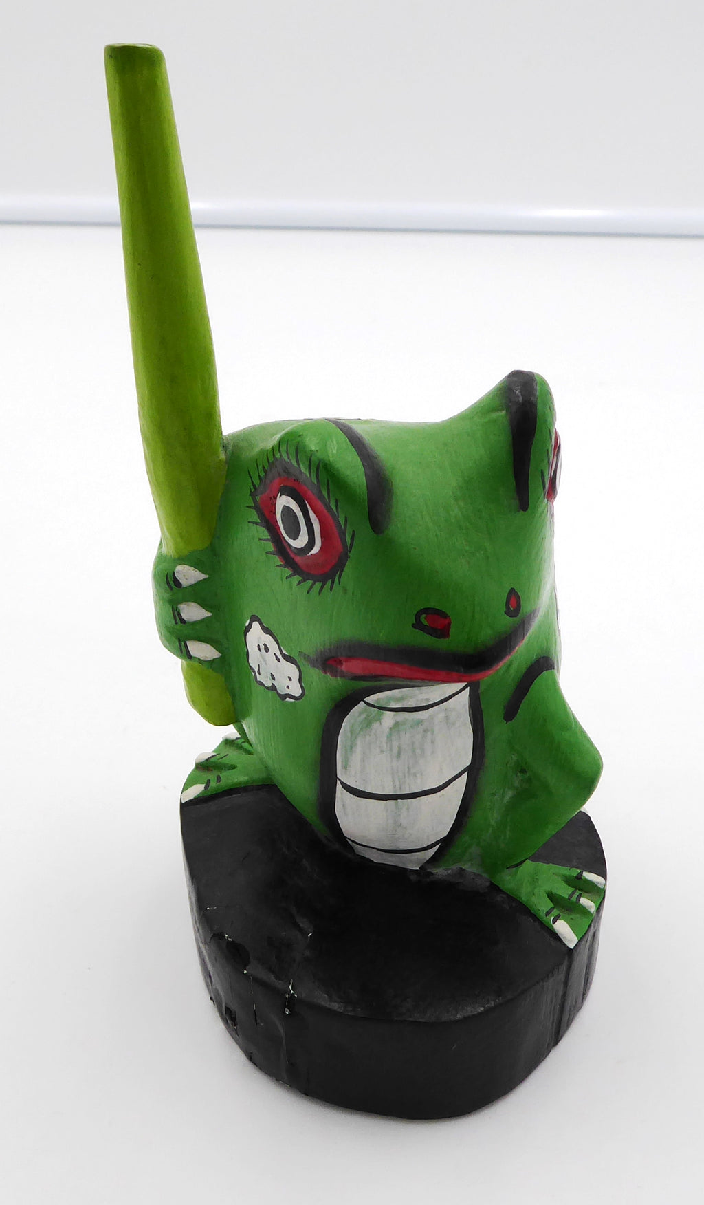 Petite sculpture bois peint au bâton
