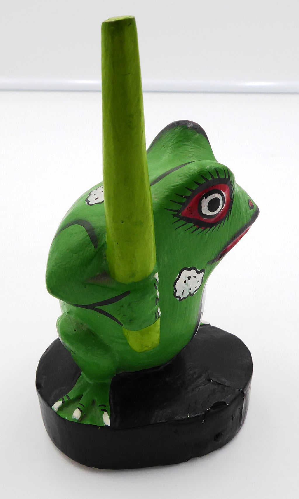 Petite sculpture bois peint au bâton