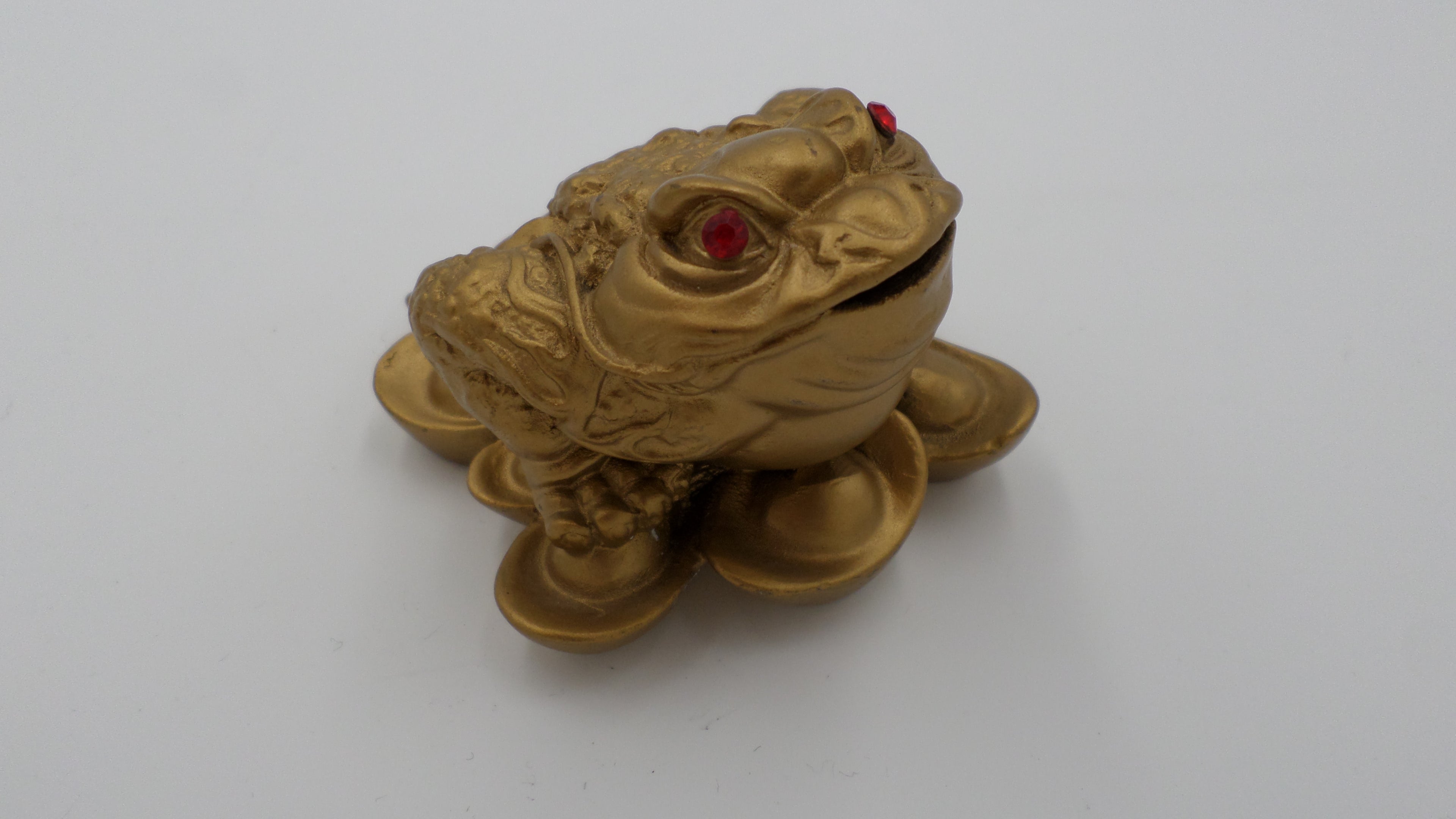 Crapaud richesse de l'argent ton doré