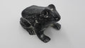 Statue Sculpture Grenouille Crapaud en Fonte de Jardin 12 cm