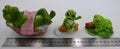 Lot de trois sujets grenouilles céramique