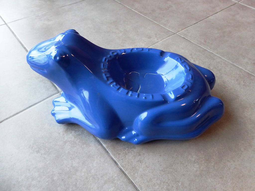 Pièce unique grand cendrier L'HÉRITIER-GUYOT BLEU