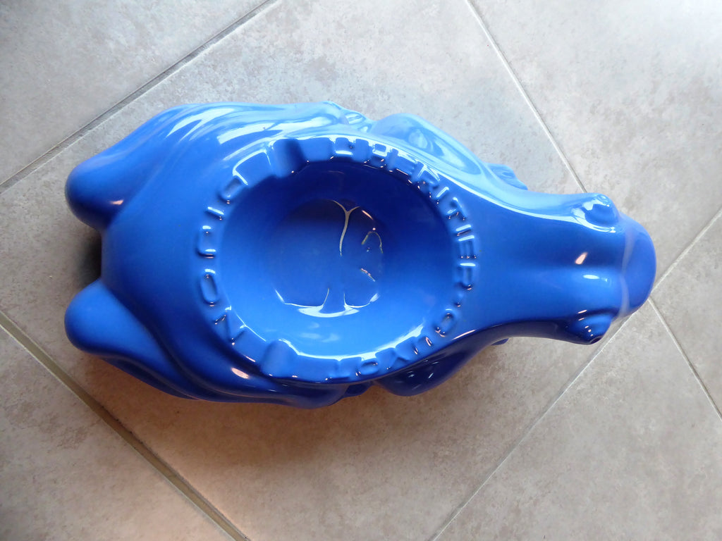 Pièce unique grand cendrier L'HÉRITIER-GUYOT BLEU