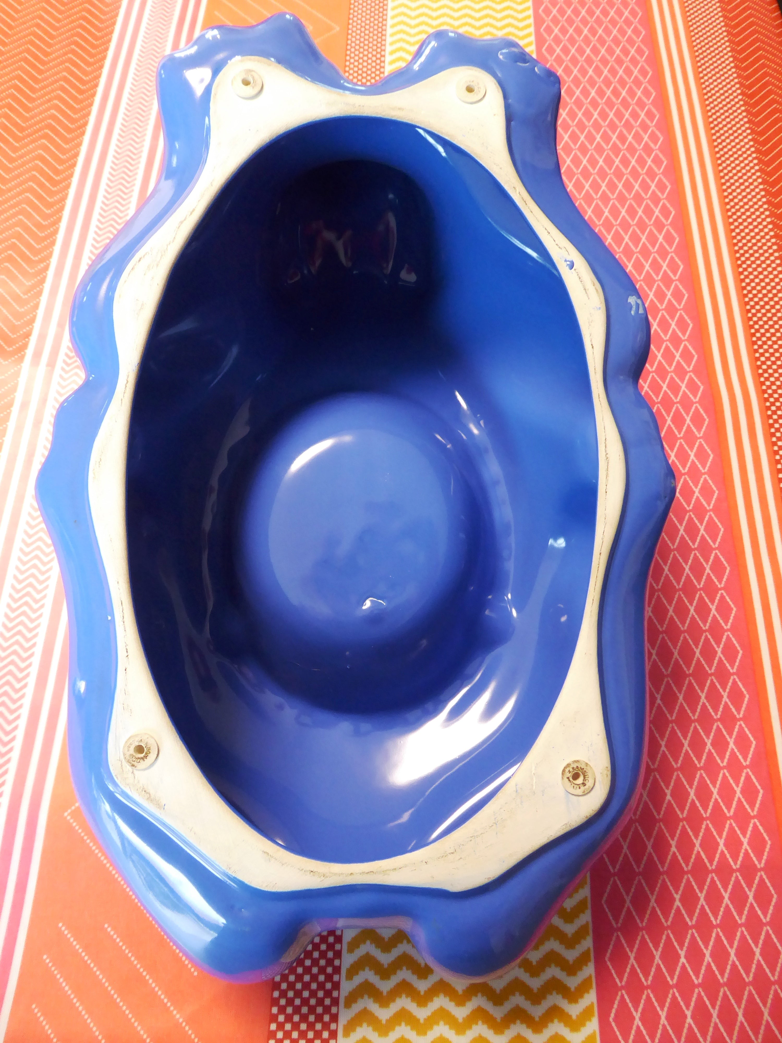 Pièce unique grand cendrier L'HÉRITIER-GUYOT BLEU