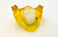Couple de grenouilles assises - Bougeoir DAUM