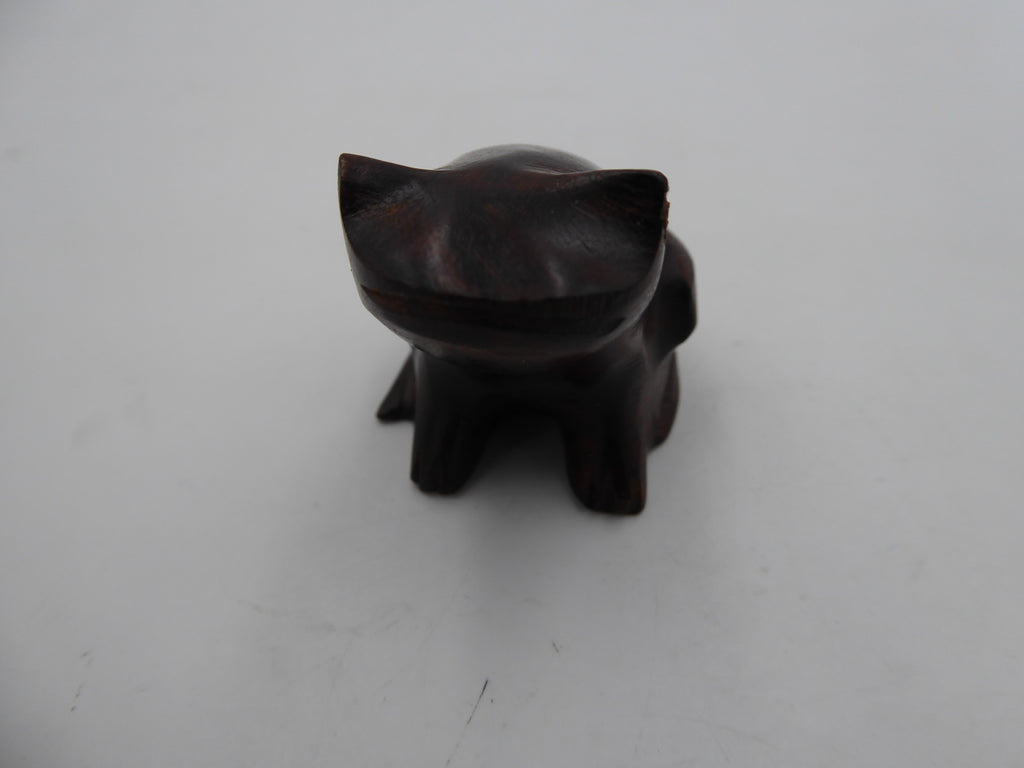 Petite grenouille en bois d’ébène
