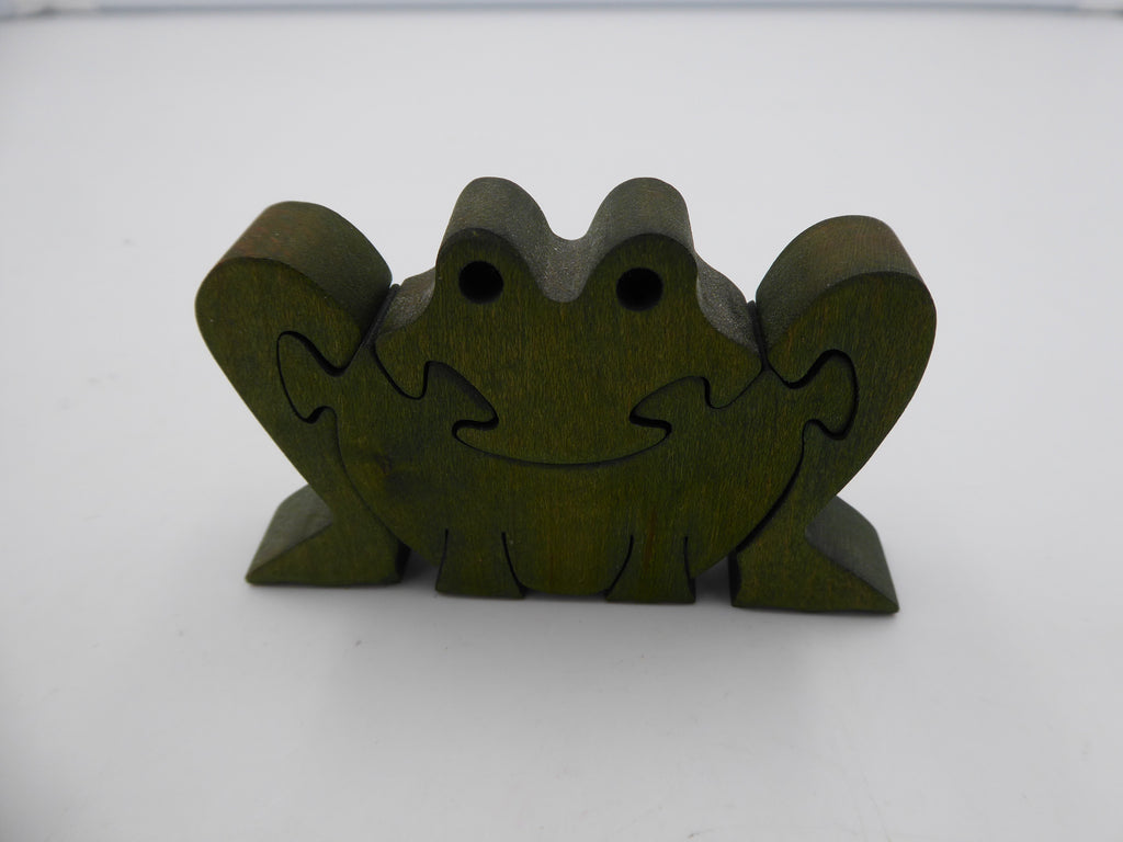 Grenouille puzzle en quatre morceaux