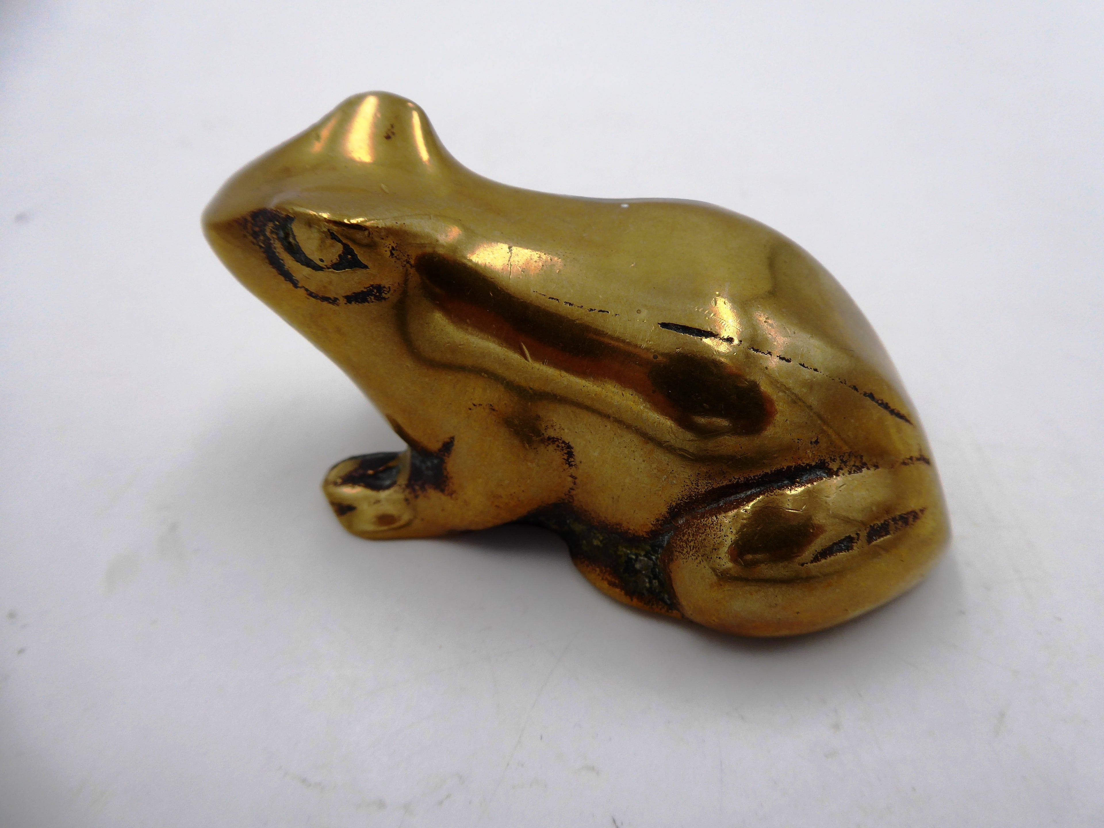 Grenouille en laiton massif