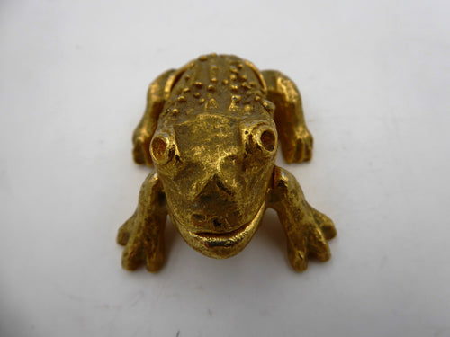 Ancienne boite à bijoux en laiton massif