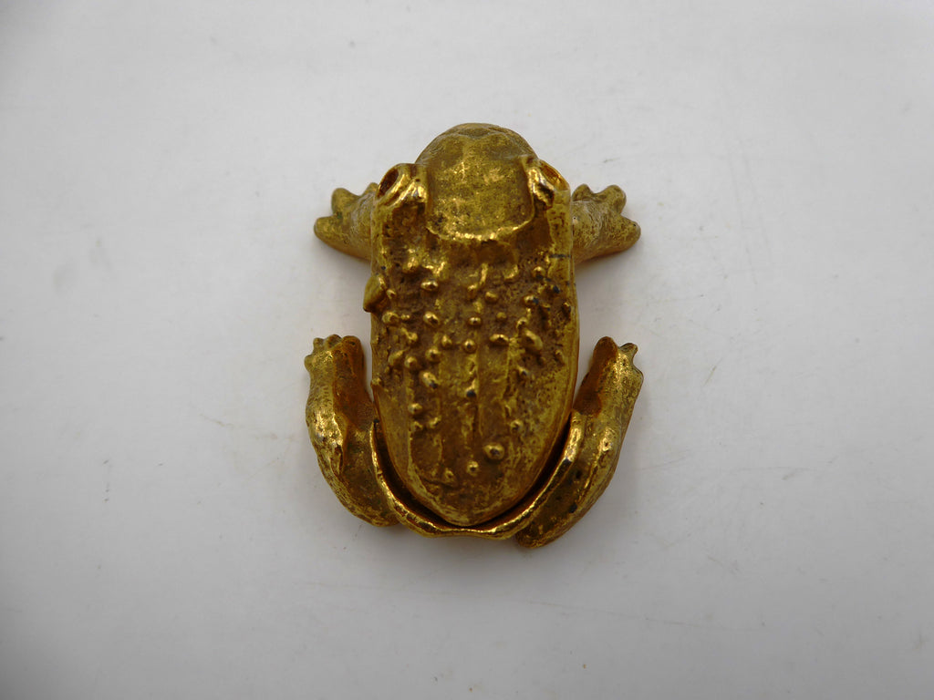 Ancienne boite à bijoux en laiton massif