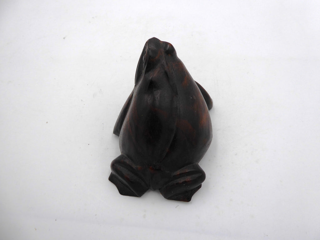 Petite grenouille en bois de palissandre