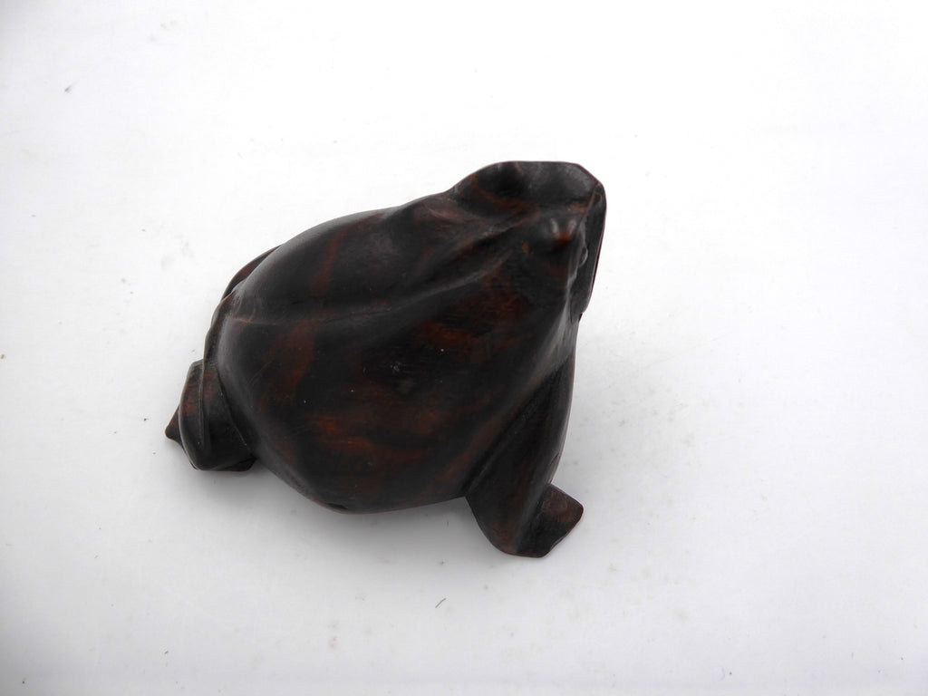 Petite grenouille en bois de palissandre