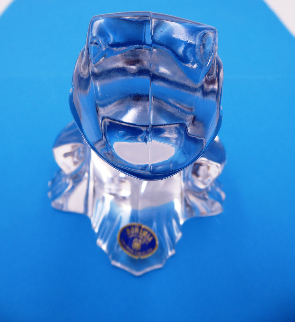 Presse papier grenouille en cristal de BOHEME (Czech Républic)