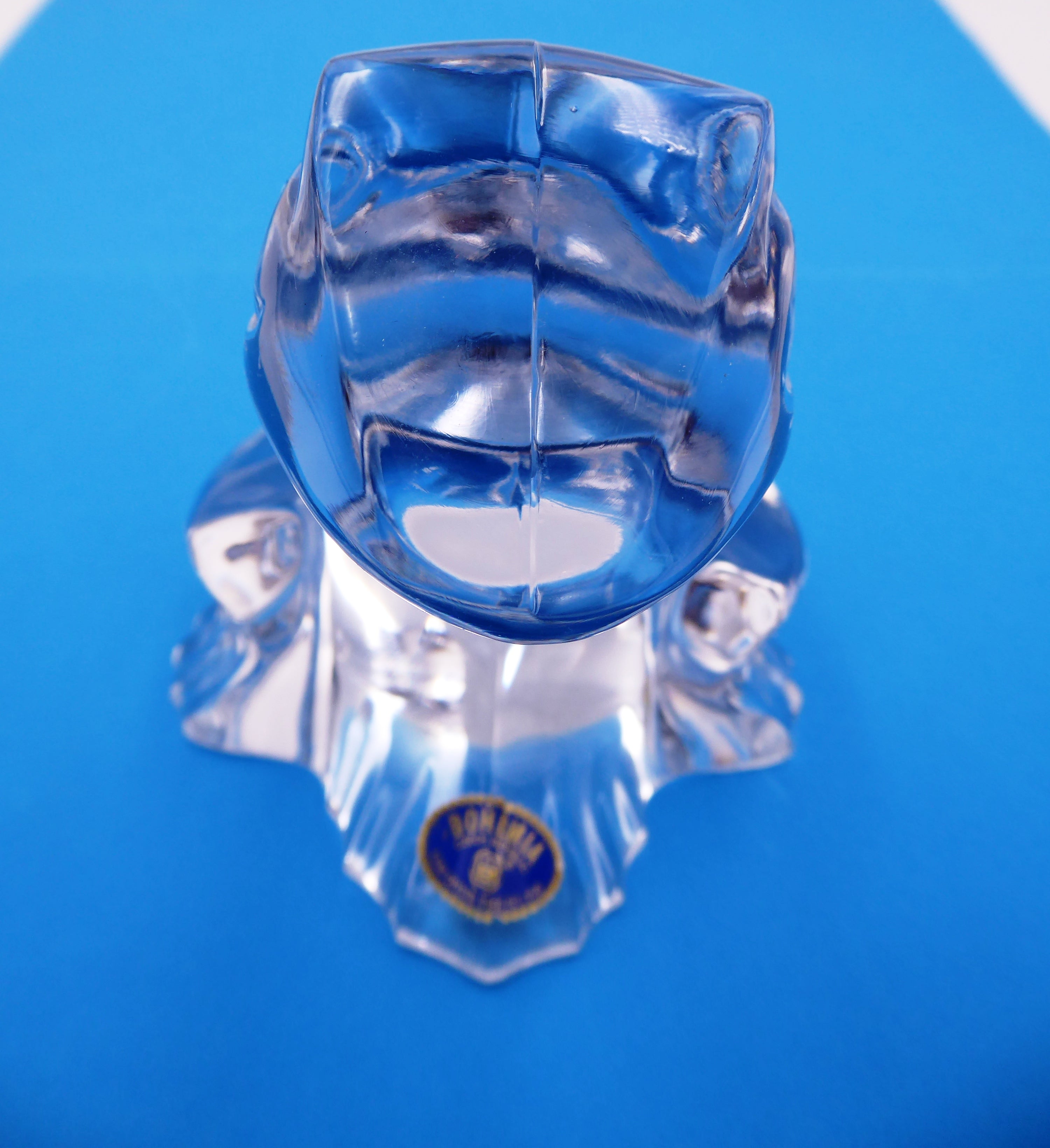 Presse papier grenouille en cristal de BOHEME (Czech Républic)