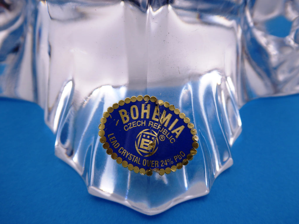 Presse papier grenouille en cristal de BOHEME (Czech Républic)