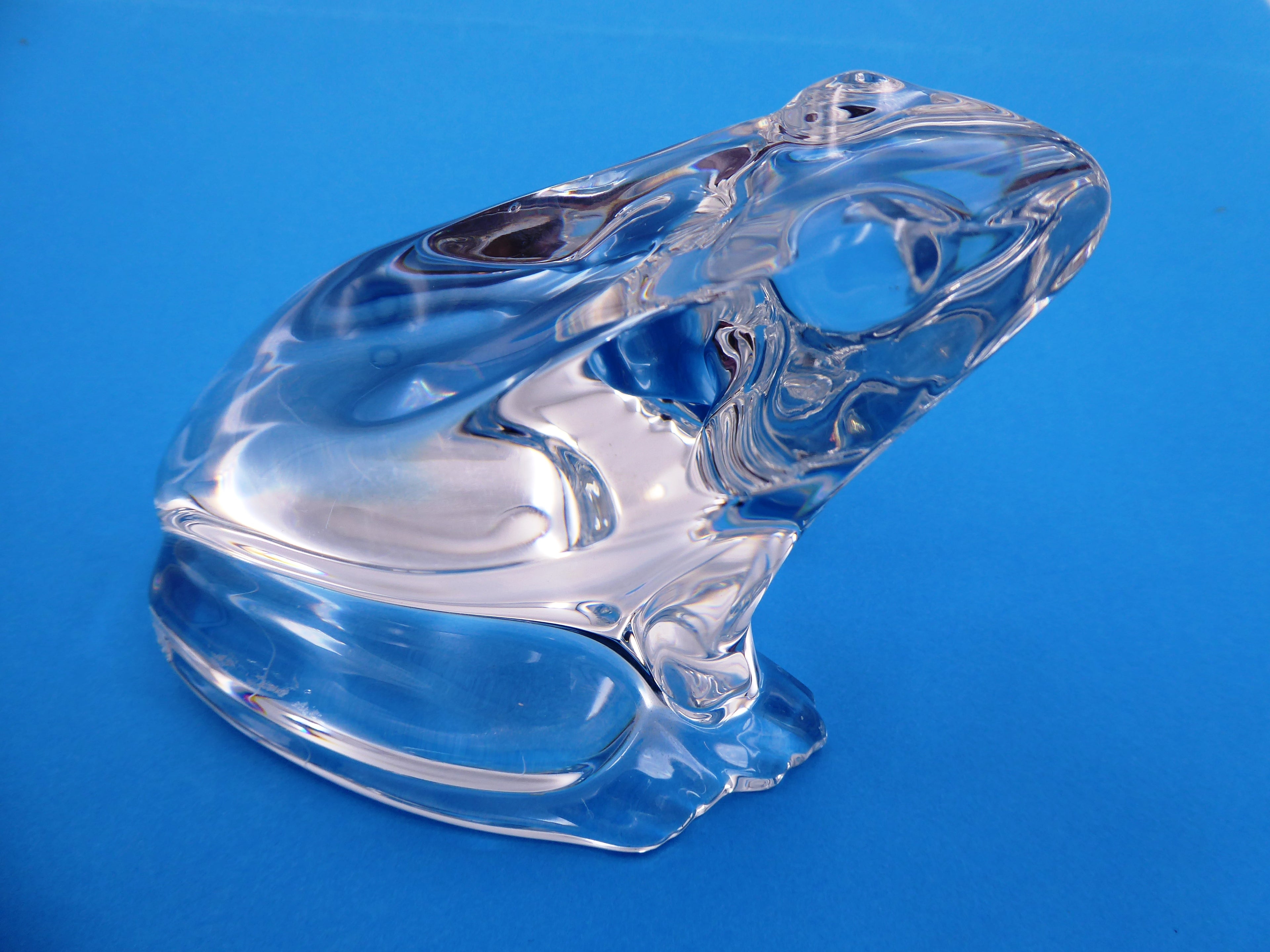 Grenouille en cristal signée BACCARAT
