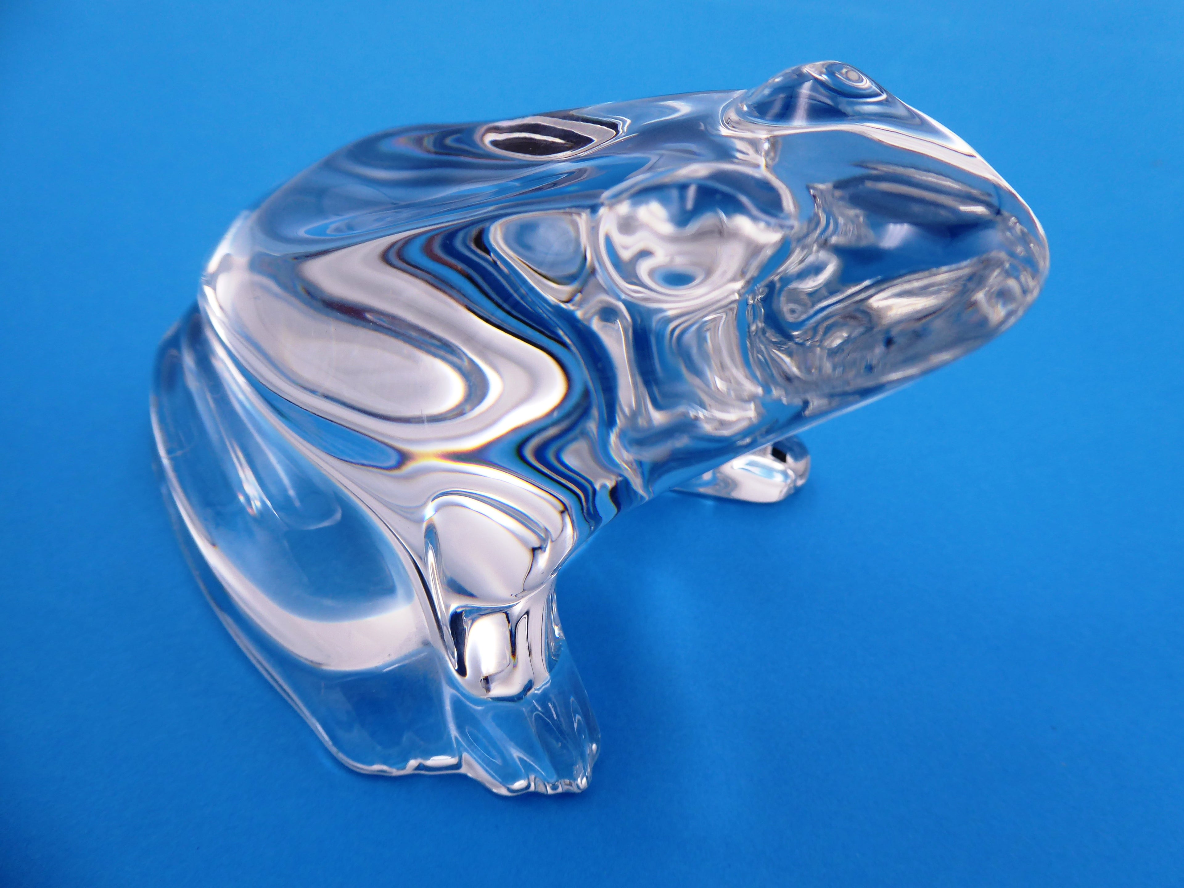 Grenouille en cristal signée BACCARAT