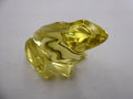 Grenouille en cristal jaune signée BACCARAT