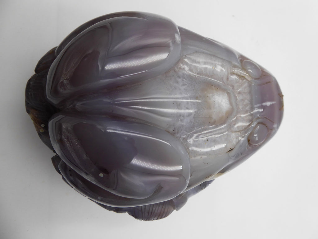 Énorme grenouille en agate