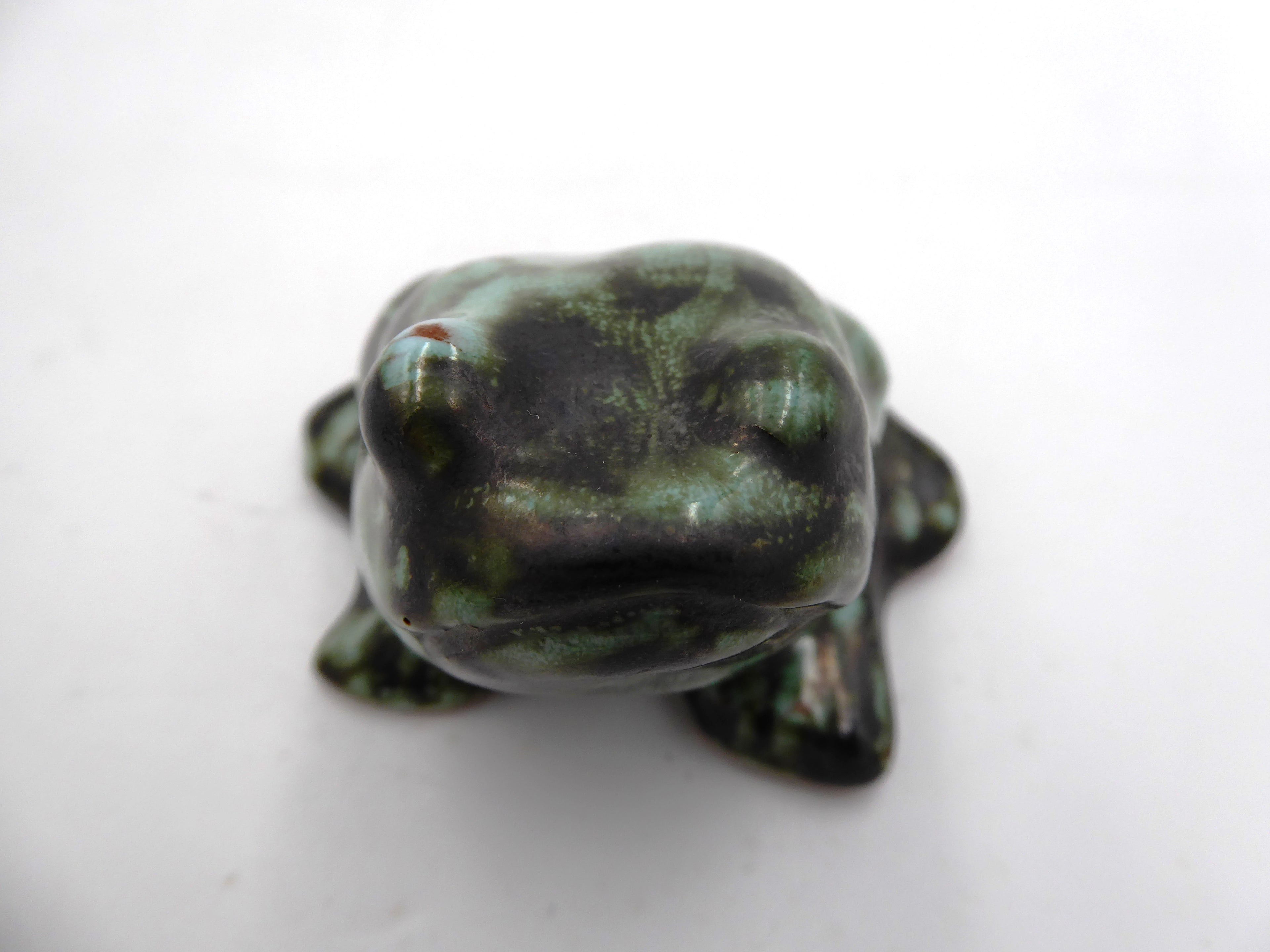 Grenouille de VIENNE en céramique signée HALLSTAT AUSTRIA
