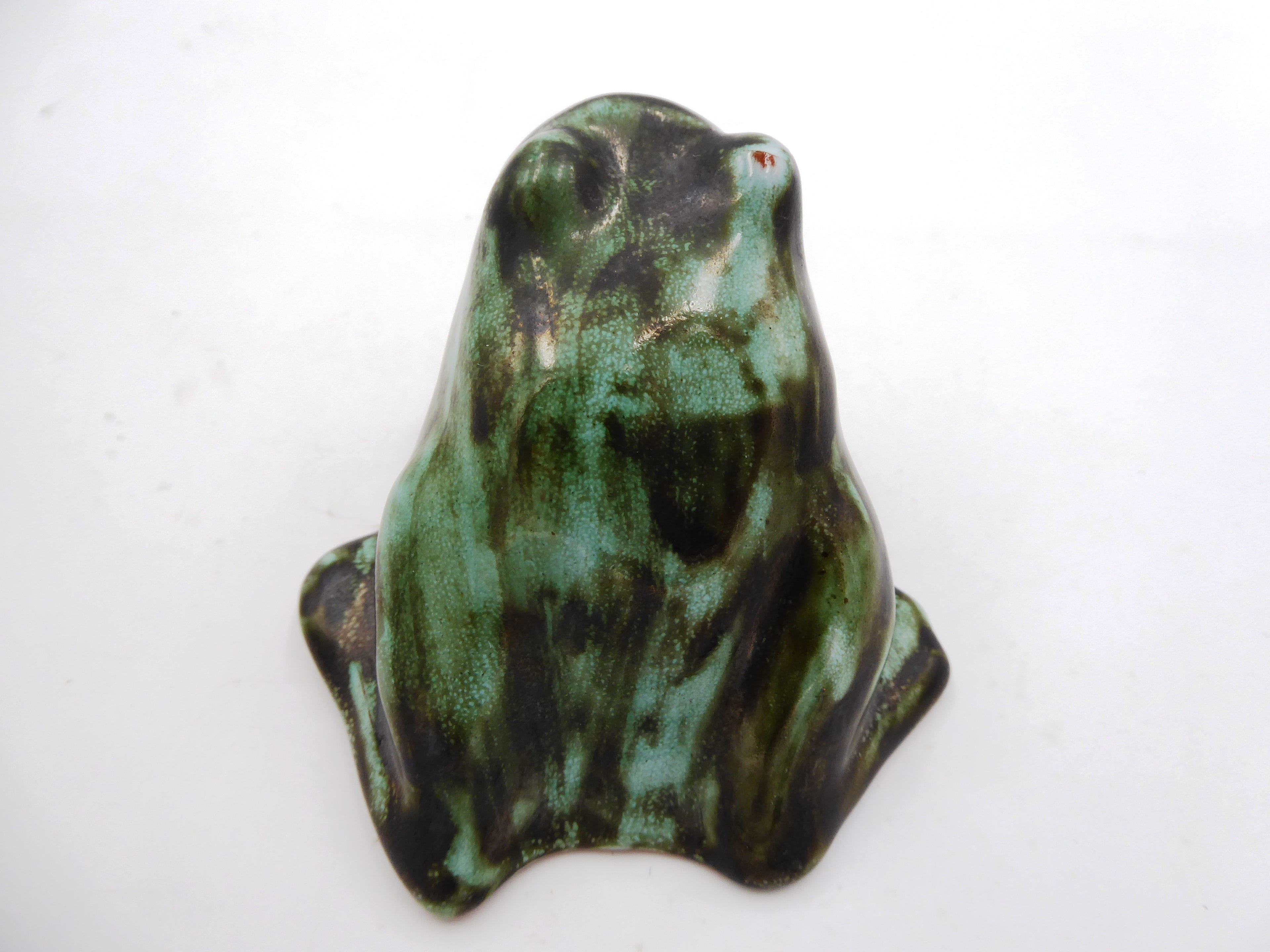 Grenouille de VIENNE en céramique signée HALLSTAT AUSTRIA