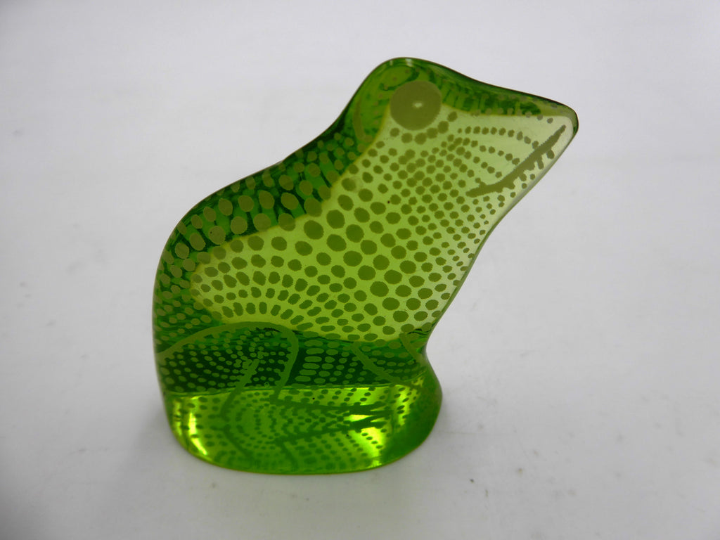 Sculpture grenouille d’Abraham Palatnik (Brésil 1929) verte