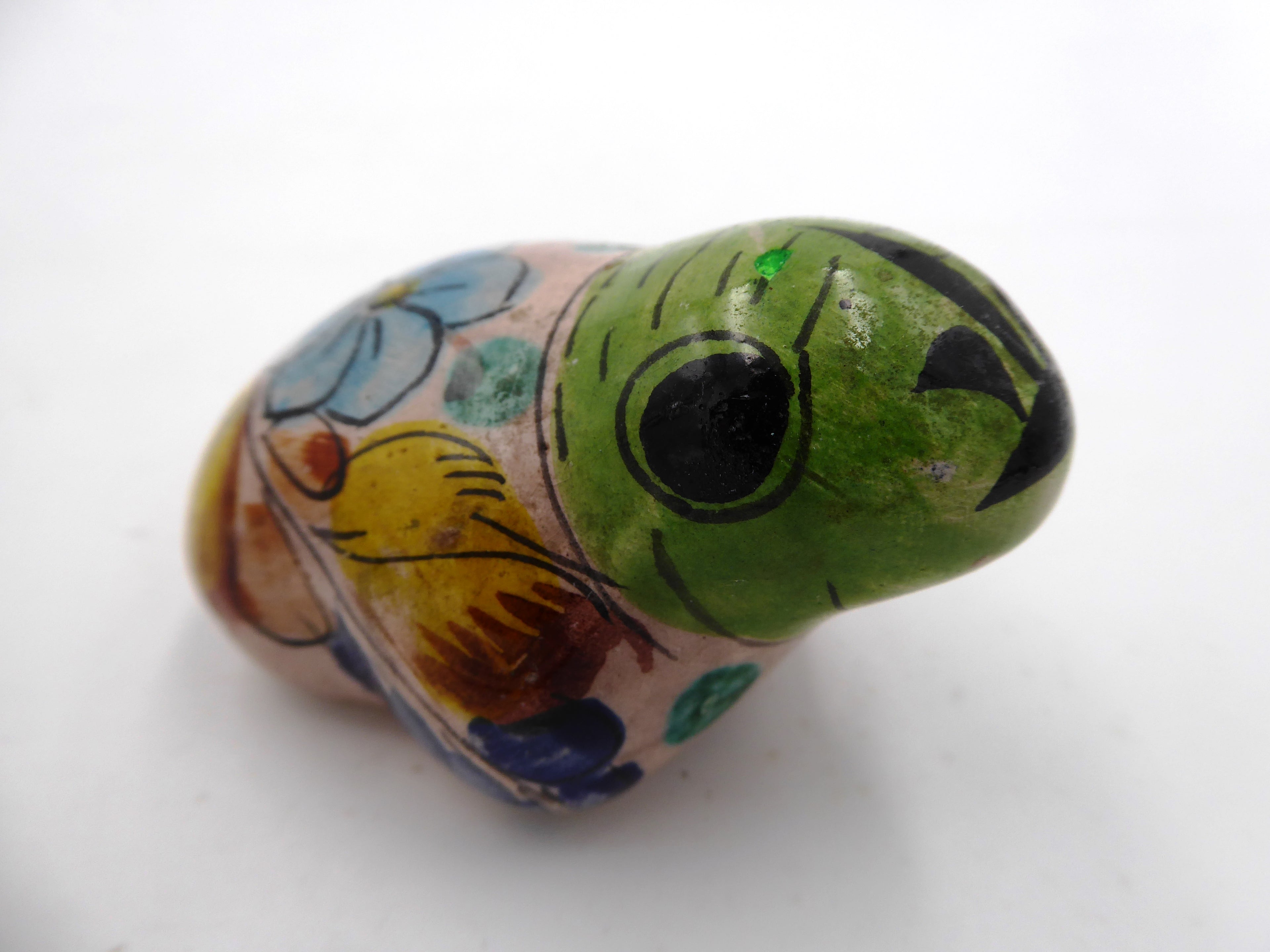 Grenouille céramique peinte à la main