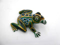 Petite grenouille composite peinte à la main