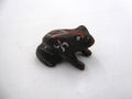 Ancienne grenouille en plomb décoré