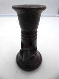 Vieux bronze grenouille bougeoir