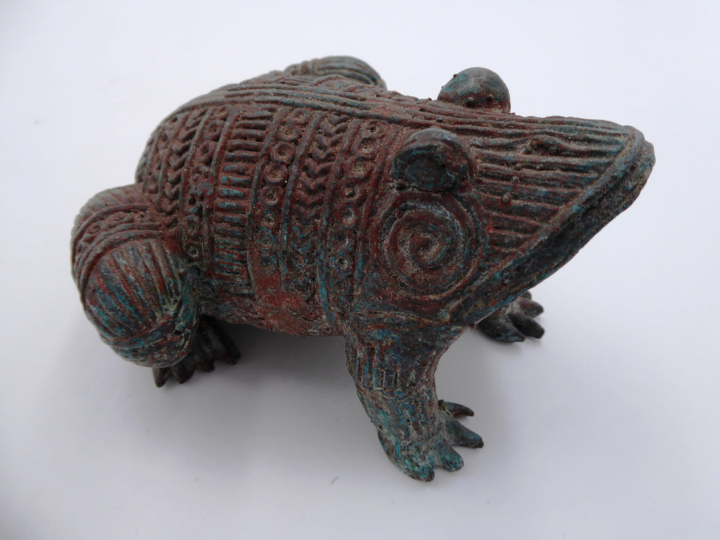 Beau et lourd Bronze grenouille d'Asie
