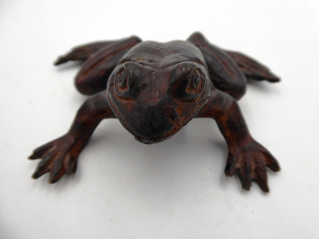Paire de grenouille en bronze