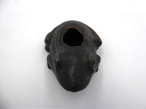 Bronze grenouille pouvant servir de cendrier