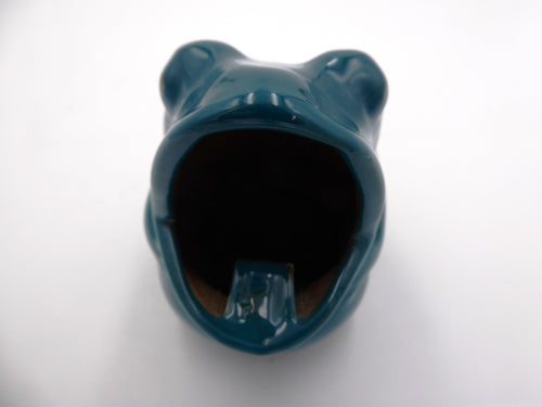Cendrier grenouille bleu