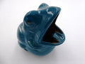 Cendrier grenouille bleu