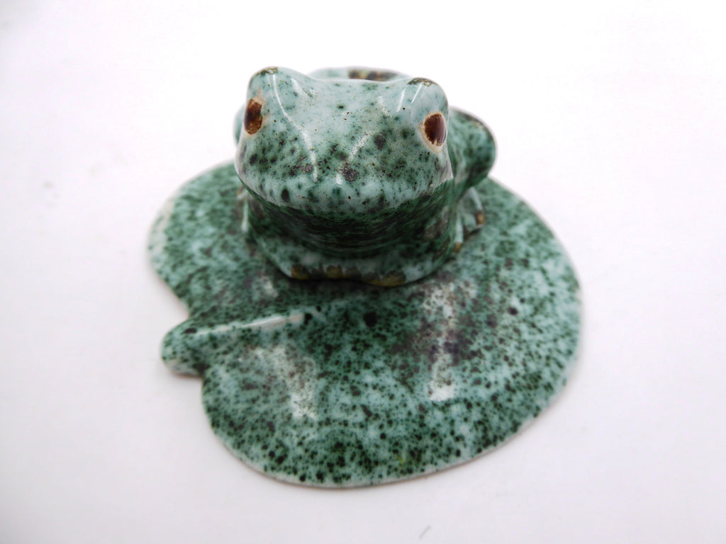 Grenouille sur un nénuphar atelier WOUDMAN HOLLANDE