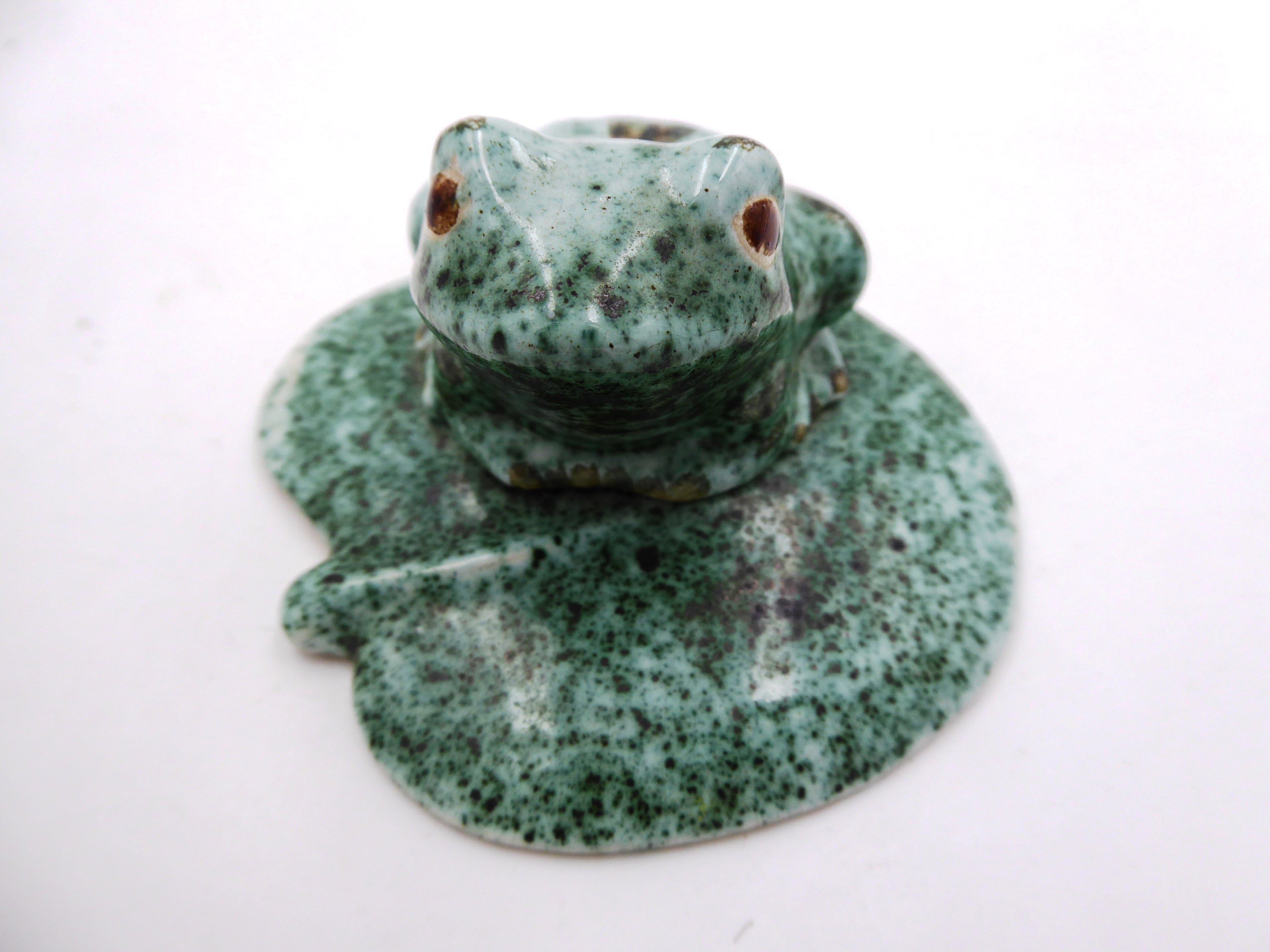 Grenouille sur un nénuphar atelier WOUDMAN HOLLANDE