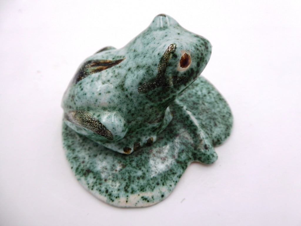 Grenouille sur un nénuphar atelier WOUDMAN HOLLANDE