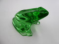 Grenouille en cristal BACCARAT translucide et verte