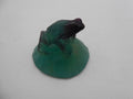 Petite grenouille DAUM sur un nénuphar bombé